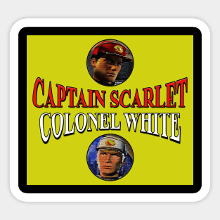 Captain Scarlet & Colonel White Sticker